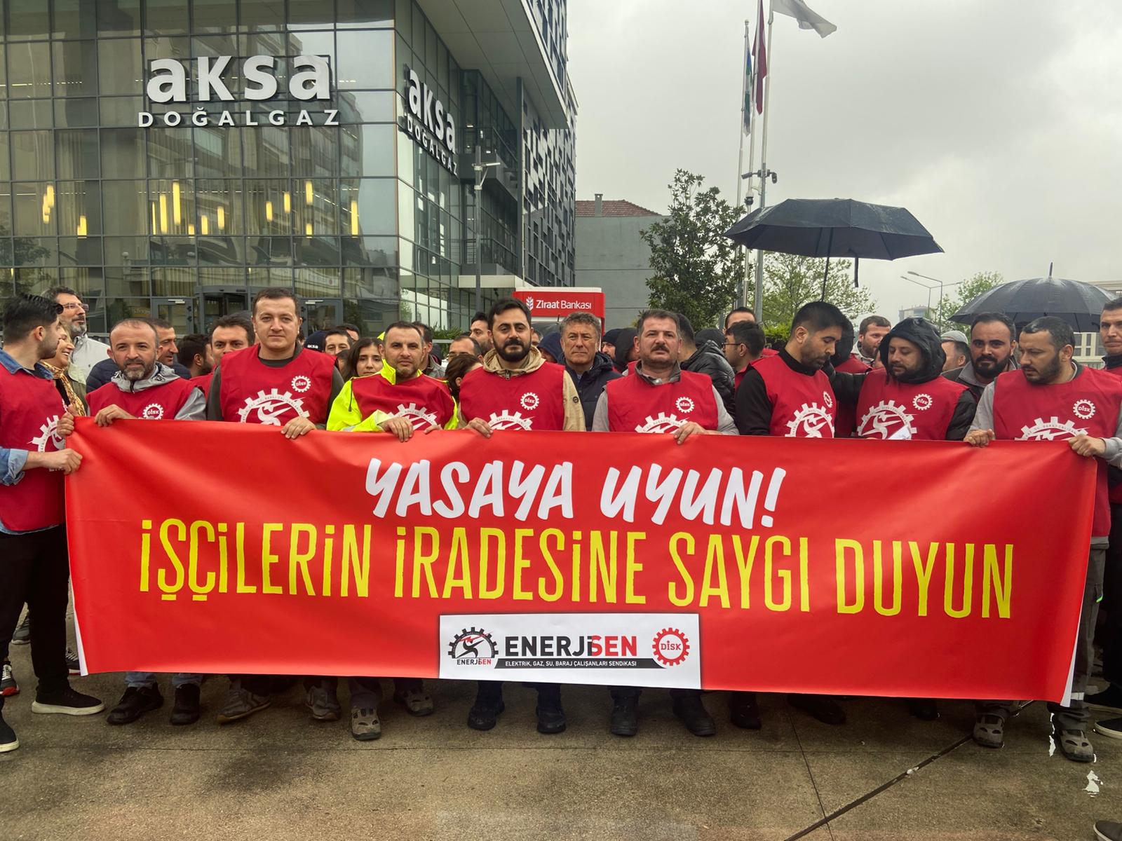 BURSAGAZ’da İşçi İradesi Meydanlara Taştı: “Yetki Bizim, Toplu Sözleşme Hakkımız”